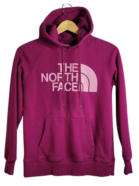 The North Face Tops - The North Face Women Logo Hoodie Pink XS Sweatshirt Pullover Long Sleeve READ